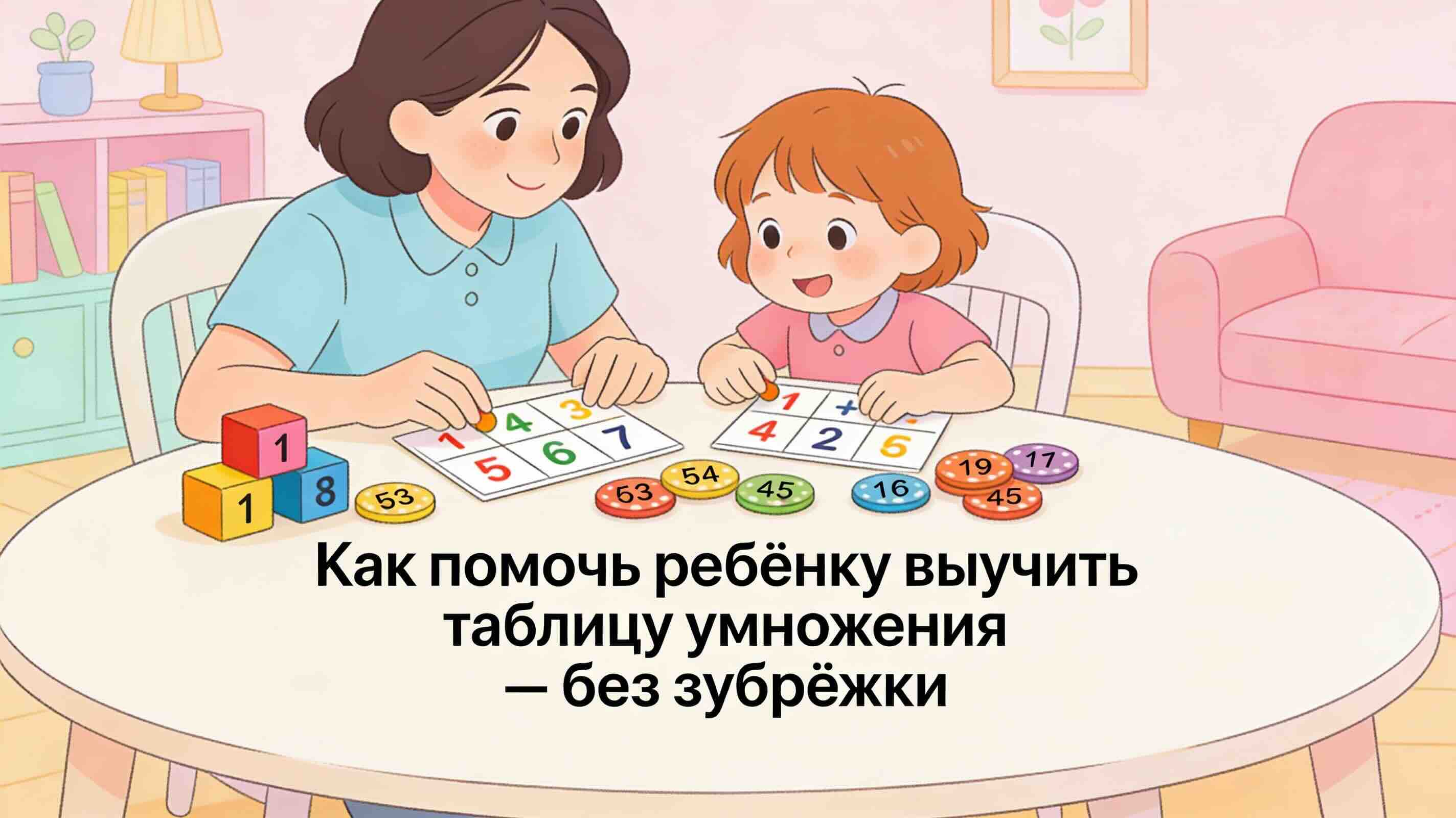 Как помочь ребёнку выучить таблицу умножения — без зубрёжки