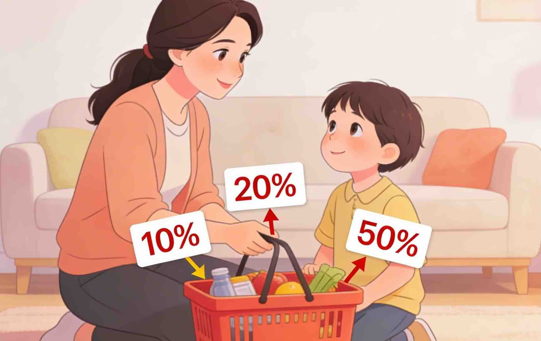 Как объяснить ребёнку проценты — через скидки и жизненные примеры